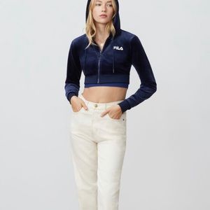 Fila cropped hoodie